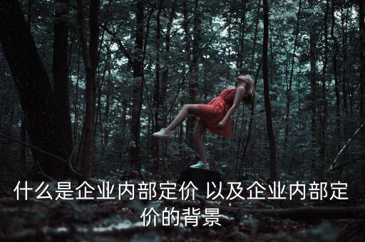 企業(yè)定價(jià)權(quán)表現(xiàn)于什么，什么是企業(yè)內(nèi)部定價(jià) 以及企業(yè)內(nèi)部定價(jià)的背景