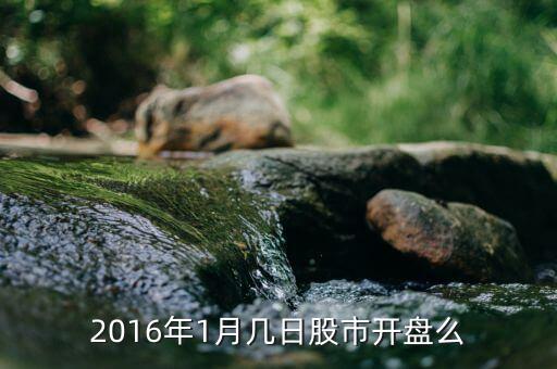 a股什么時候開盤2016，601016什么時候開盤