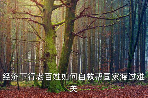 中國(guó)為什么經(jīng)濟(jì)下行老百姓怎么辦，經(jīng)濟(jì)下行老百姓如何自救幫國(guó)家渡過(guò)難關(guān)