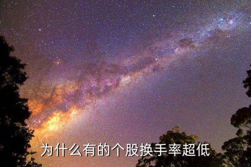 換手率低說明什么，為什么有的個股換手率超低