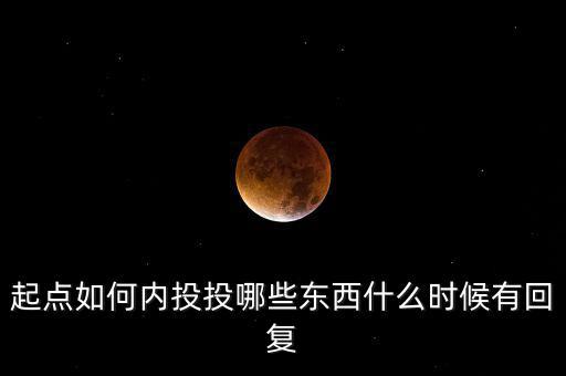 起點(diǎn)如何內(nèi)投投哪些東西什么時候有回復(fù)