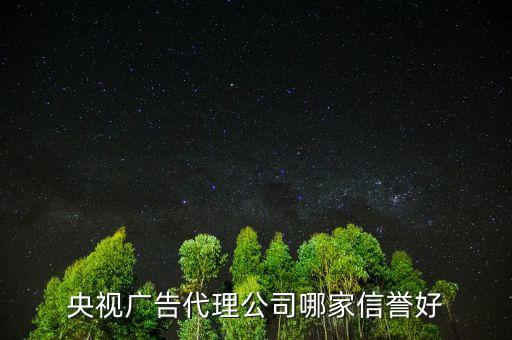 央視廣告代理公司哪家信譽好