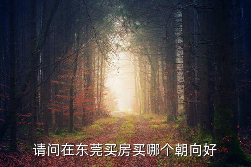 請(qǐng)問在東莞買房買哪個(gè)朝向好