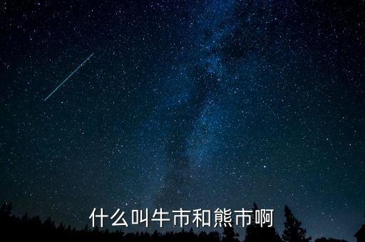 熊市和牛市是什么意思，什么叫牛市和熊市啊