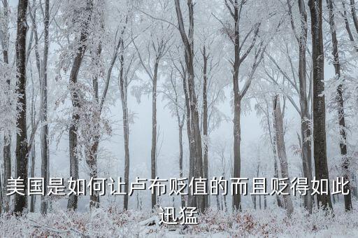 盧布兌換美元貶值是什么決定的，盧布為什么貶值