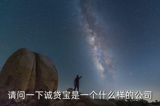 請(qǐng)問一下誠(chéng)貸寶是一個(gè)什么樣的公司