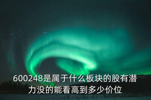 川儀股份是什么板塊，600248是屬于什么板塊的股有潛力沒(méi)的能看高到多少價(jià)位