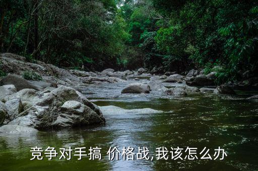 服裝商場里打價格戰(zhàn)怎么辦,市場這么大,價格戰(zhàn)自然而然結束