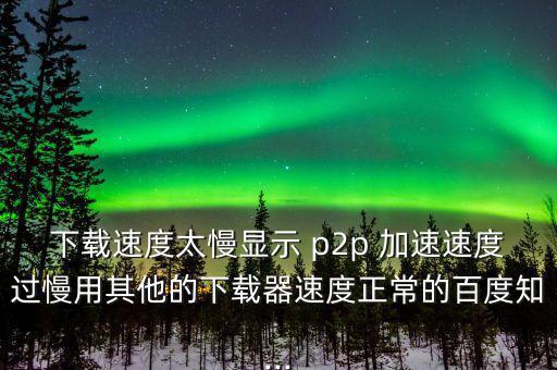p2p怎么加速,學(xué)?；蛲瑢W(xué)用p2p終結(jié)者來(lái)網(wǎng)速應(yīng)該是這樣的