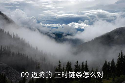 09 邁騰的 正時(shí)鏈條怎么對
