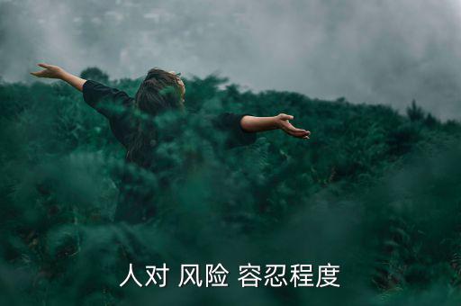 人對 風(fēng)險(xiǎn) 容忍程度