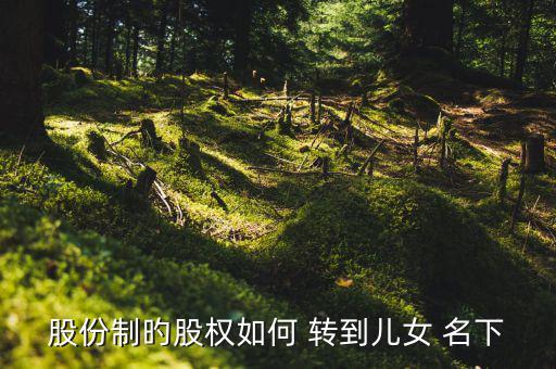股票怎么轉(zhuǎn)到子女名下,法律分析:子女的轉(zhuǎn)讓應是繼承關(guān)系
