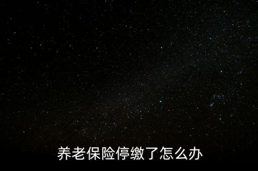 養(yǎng)老保險(xiǎn)停交了怎么辦,養(yǎng)老保險(xiǎn)可以補(bǔ)，也可以不補(bǔ)