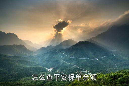 怎么查詢(xún)平安保險(xiǎn)現(xiàn)金價(jià)值,如何查詢(xún)平安保險(xiǎn)公司保單?
