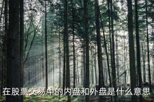在股票交易中的內盤和外盤是什么意思