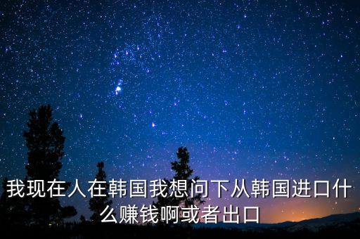 向韓國(guó)出口什么賺錢，韓國(guó)什么需要進(jìn)口 我們出口韓國(guó)貨物 利潤(rùn)高嗎