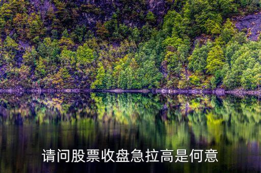 股票收盤拉漲什么意思，收盤上漲是什么意思