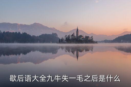 九牛失一毛的下預(yù)示什么，九牛失一毛