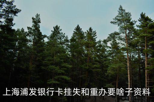 浦發(fā)銀行卡掛失需要什么，上海浦發(fā)銀行卡掛失步驟