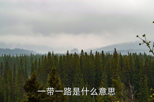 一帶一路指什么，一帶一路指什么意思