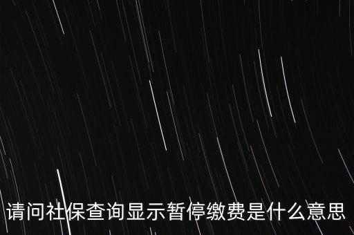 全國社?；饡和Ｊ裁匆馑?，社保停保是什么意思