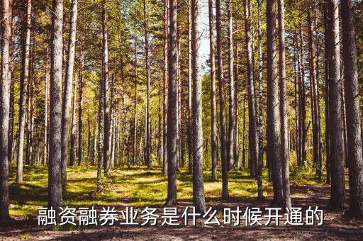 融資融券業(yè)務(wù)什么時候開始的，融資融券什么時候開始