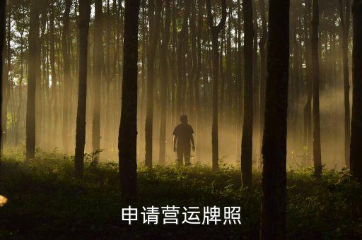 申請(qǐng)營運(yùn)牌照