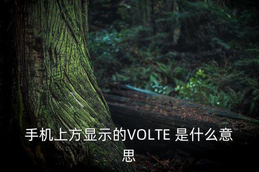 手機volte是什么意思，手機上方顯示的VOLTE 是什么意思