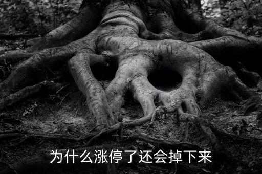 為什么股票漲停會往下掉，股票漲停怎么還會跌下來