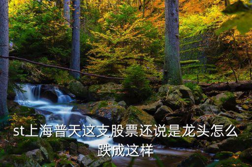 上海普天什么時間上市，st上海普天這支股票還說是龍頭怎么跌成這樣