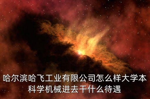哈爾濱哈飛工業(yè)有限公司怎么樣大學本科學機械進去干什么待遇