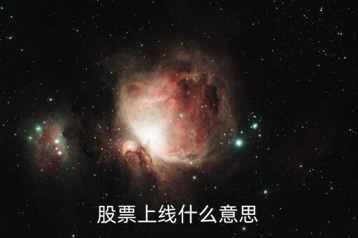 股票上線是什么意思，股票上線什么意思