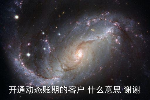 動態(tài)賬期是什么意思，什么叫動態(tài)賬期啊我要對換移動積分開通動態(tài)賬期與否決定生效