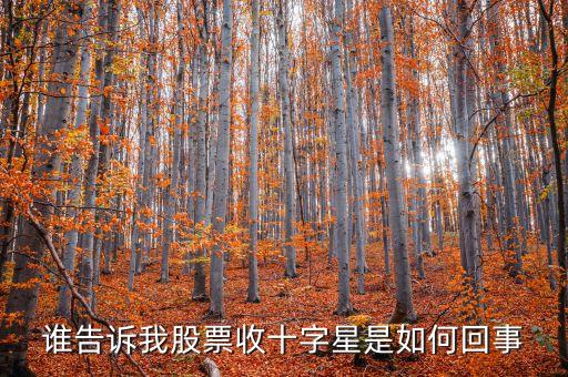 k線收黑十字星是什么意思，誰(shuí)告訴我股票收十字星是如何回事