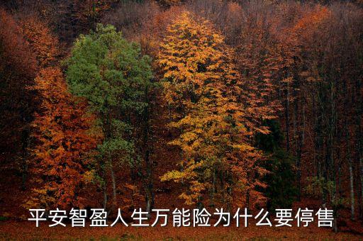 智盈人生為什么停售了，平安保險(xiǎn)的停智盈人生為什么要停售