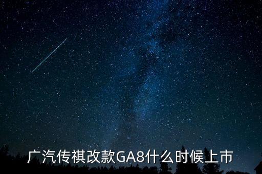 廣汽傳祺ga8什么時候上市，2021款傳祺GS8什么時候上市啊