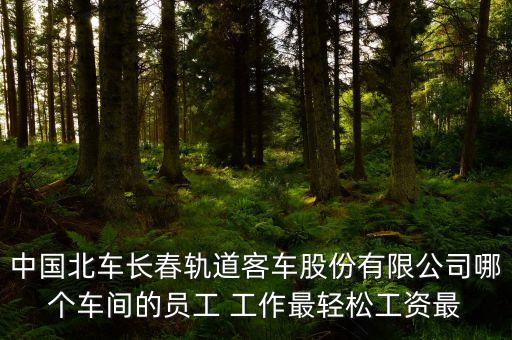 長(zhǎng)春北車轉(zhuǎn)向架都有什么車間，中國(guó)北車長(zhǎng)春軌道客車股份有限公司哪個(gè)車間的員工 工作最輕松工資最