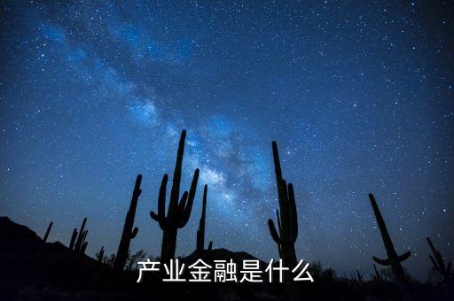 產(chǎn)業(yè)金融是什么，產(chǎn)業(yè)金融是什么