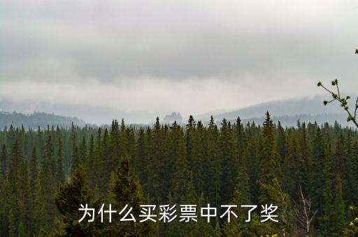 買彩票為什么不中獎，彩票為什么不中獎