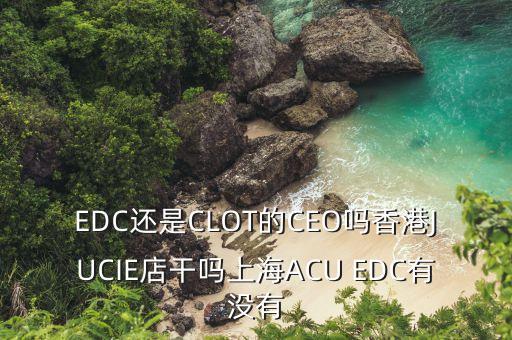 揚(yáng)杰電子董事長(zhǎng)梁勤以前干什么的，EDC還是CLOT的CEO嗎香港JUCIE店干嗎上海ACU EDC有沒(méi)有
