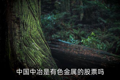 中國中冶屬于什么板塊，中國中冶在哪個 版塊