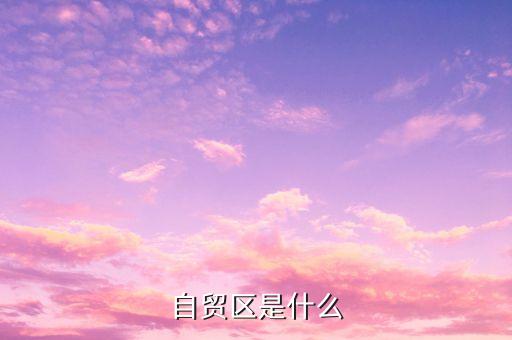 自貿(mào)區(qū)是什么，什么叫自貿(mào)區(qū)
