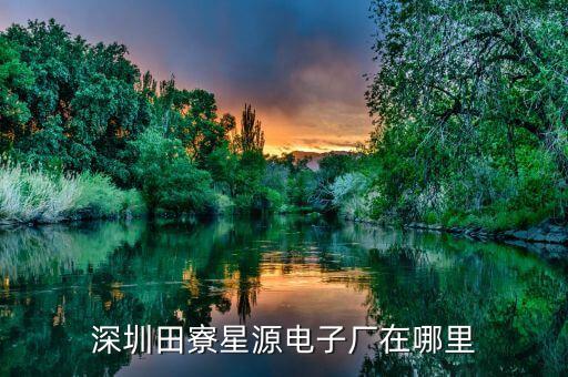 深圳田寮星源電子廠(chǎng)在哪里