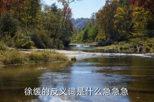 徐緩是什么意思，徐緩的反義詞是什么急急急