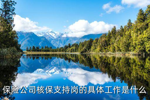 保險公司核保運營崗需要做些什么，保險公司核保支持崗的具體工作是什么