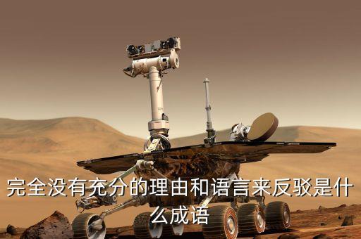 完全沒(méi)有充分的理由和語(yǔ)言來(lái)反駁是什么成語(yǔ)