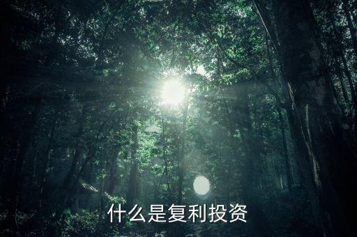 復(fù)利投資是什么意思，什么叫復(fù)利投資方式