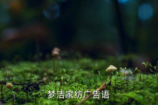 夢(mèng)潔家紡廣告語
