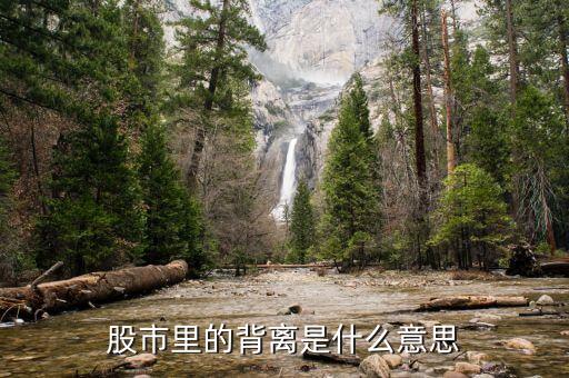 股市什么叫背離，在股市中什么是背離