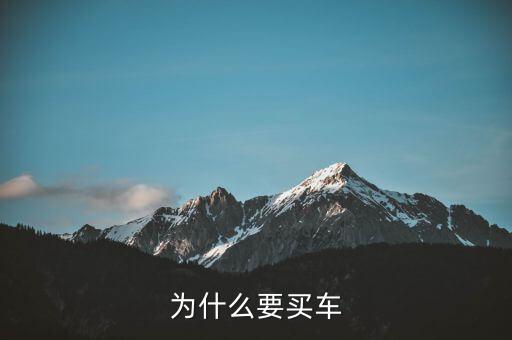 小家庭為什么要買車，為什么要買車